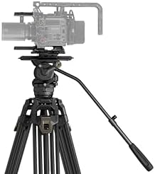 Tilta CT12 75mm Cine Fluid Head with 2 Stage One Touch Carbon Fiber Tripod Legs   Space Gray  12KG 