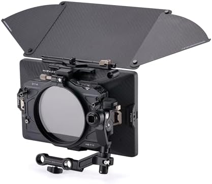 Tilta Mirage Pro Matte Box VND Kit   Swing Away   114mm VND Filter 1 7 Stops   Hard Matte Set   Carrying Case   95mm  110mm  114mm  136mm Lens Adapters   Use up to 3 4x5 65 Filters   Carbon Fiber