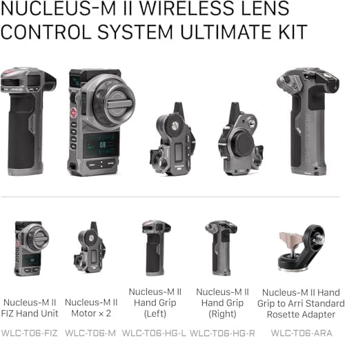 Tilta Nucleus M II Wireless Lens Control System Ultimate Kit   Multi Motor Wireless Follow Focus for Cinema Lenses   w/FIZ Hand Unit  Dual Hand Grips  Gears  Cables  Mounts  Hard Case