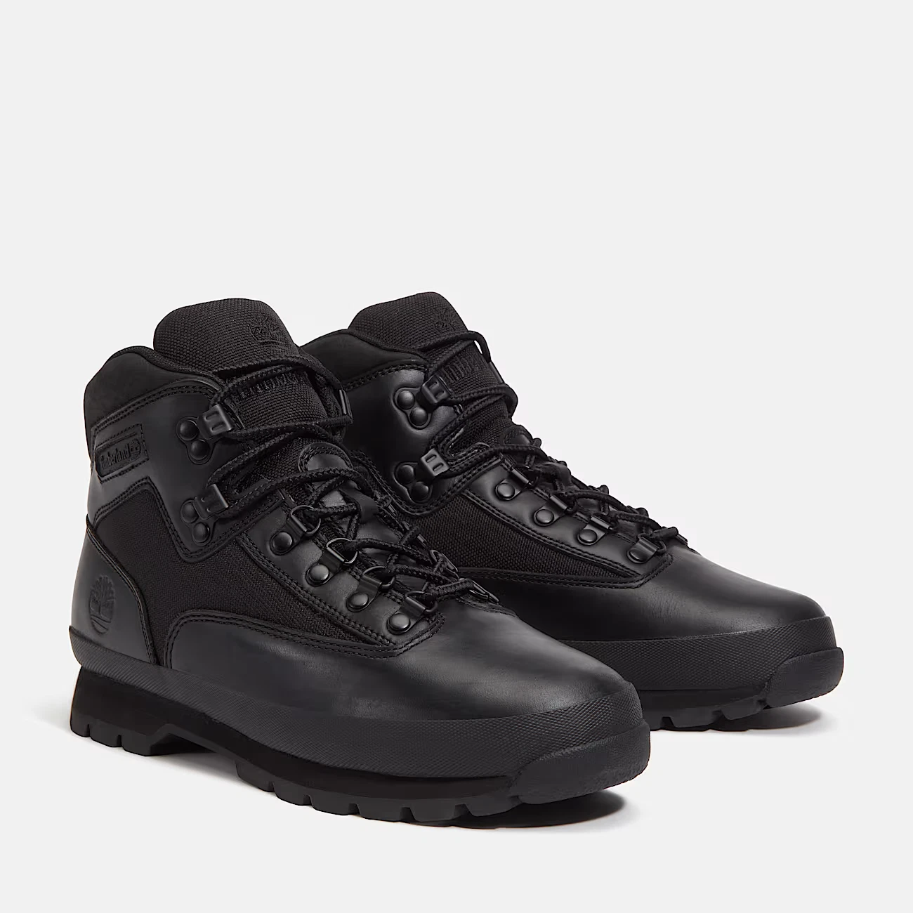 Timberland Euro Hiker Mid Boot Blackout Full Grain Leather Sprint Rock RRP  155