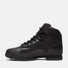 Talla 9 - Timberland Euro Hiker Mid Boot Blackout Cuero Grano Completo Sprint Rock PVP £155-