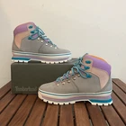 Timberland Euro Hiker Boots Gray Turquoise Women 7 5 TB0A412WD52 Box Damaged