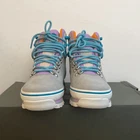 Timberland Euro Hiker Boots Gray Turquoise Women 7 5 TB0A412WD52 Box Damaged