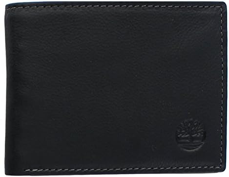 Timberland Mens Wellington Leather Rfid Bifold Commuter Security Wallet