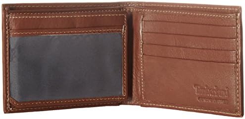 Timberland Mens Wellington Leather Rfid Bifold Commuter Security Wallet