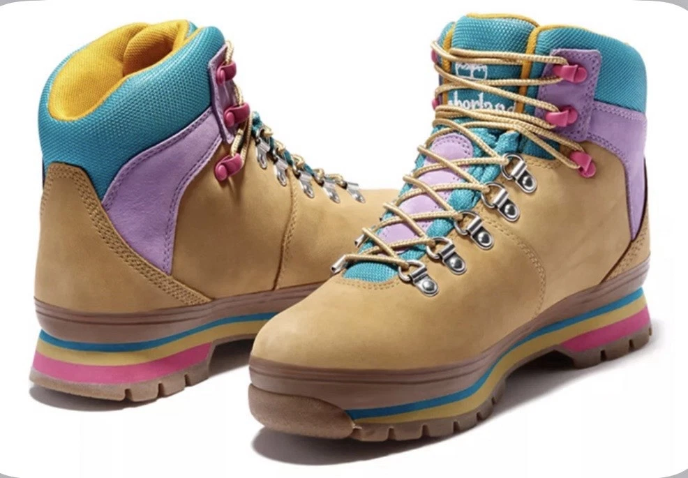 Timberland Women s Euro Hiker WP L/F  Wheat Nubuck  MIXED MEDIA  Sz 8 5