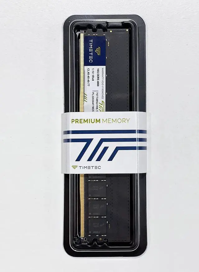 Timetec 16GB DDR5 4800MHz PC5 38400 Unbuffered Non ECC 1 1V CL40 1Rx8 Single Rank 288 Pin UDIMM Desktop Memory RAM Module Upgrade  16GB 