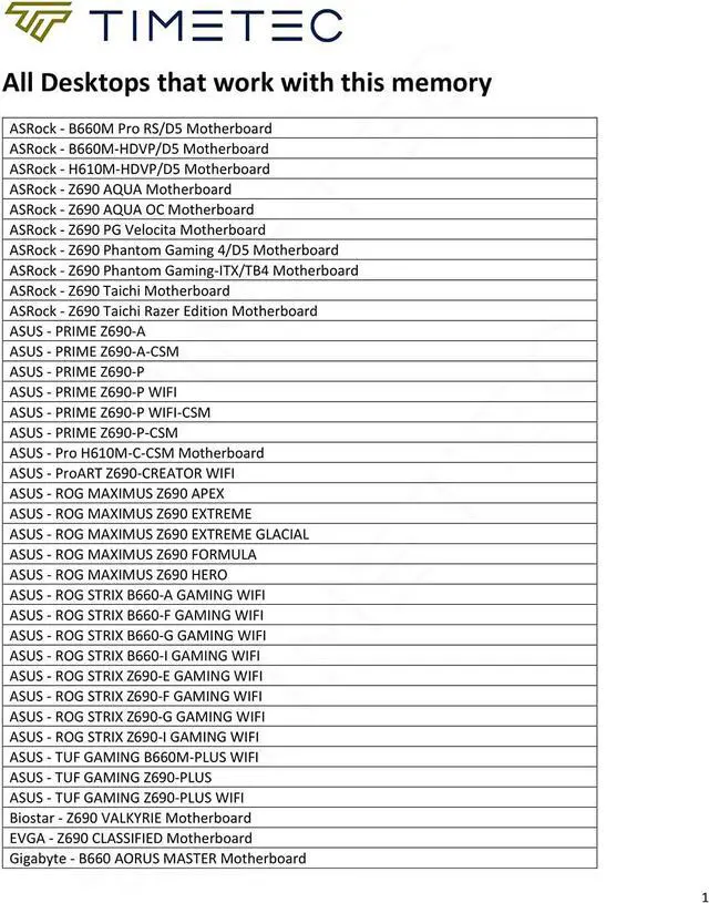 Timetec 16GB DDR5 4800MHz PC5 38400 Unbuffered Non ECC 1 1V CL40 1Rx8 Single Rank 288 Pin UDIMM Desktop Memory RAM Module Upgrade  16GB 