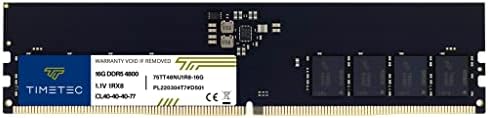 Timetec DDR5 Unbuffered Non ECC 1 1V 288 Pin UDIMM Desktop Memory RAM Module Upgrade  4800MHz  16GB