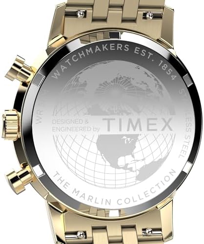 Timex Marlin Chronograph Tachymeter 40mm Men’s Analog Watch | Retro Design | 50M Water Resistance