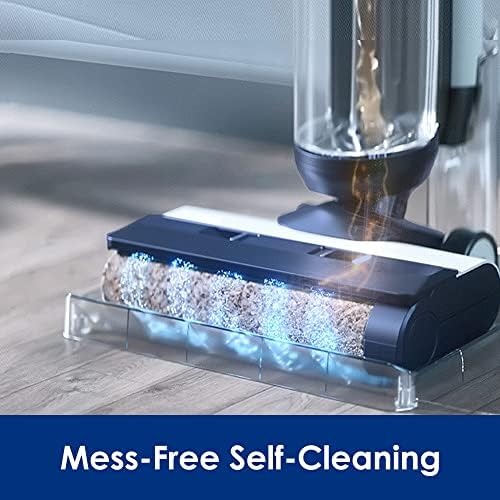 Tineco Floor ONE S5 Smart Cordless Wet Dry Vacuum Cleaner and Mop for Hard Floors  Digital Display  Long Run Time  Great for Sticky Messes and Pet Hair  Space Saving Design  Blue