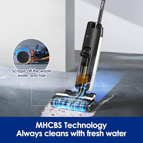 Tineco Floor ONE S7 PRO Cordless Wet Dry Vacuum Cleaner  Smart Floor Cleaner Mop for Hard Floors  Long Run Time  Dual Sided Edge Cleaning  Self Cleaning  Centrifugal Drying Process