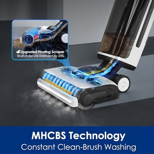 Tineco Floor ONE S7 Steam Cordless Wet Dry Vacuum Steam Mop All in One  Floor Washer for Sticky Mess Clean Up on Hard Floors with Digital Display  Self Cleaning  Edge Cleaning  Safe for Kids & Pets