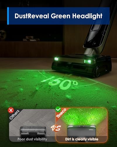 Tineco Floor ONE S9 Master Wet Dry Vacuum Cleaner  StreakFree Scraper  ThermoBlast Tech  Hot Water Mopping  3 9inch Ultra Slim Body  23kPa Suction  Flashdry Self Cleaning System