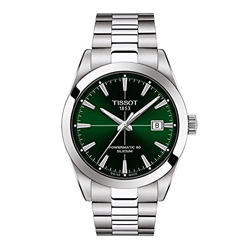 Tissot Reloj de vestir automático suizo Gentleman Auto para hombre con correa de acero inoxidable