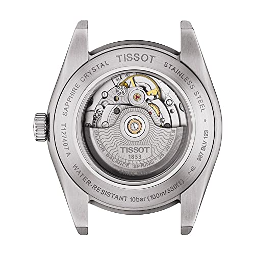 Tissot Reloj de vestir automático suizo Gentleman Auto para hombre con correa de acero inoxidable