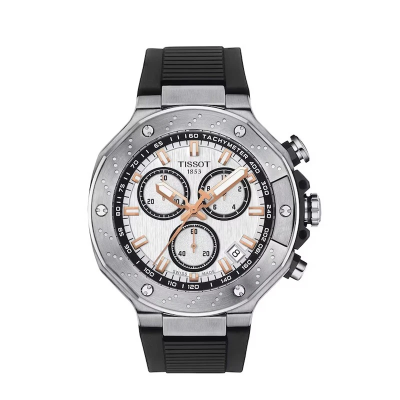Tissot T Race Chronograph 45mm White Dial Men s Watch T1414171701100