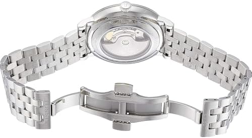 Tissot mens Carson Auto Stainless Steel Dress Watch Grey T1224071103300