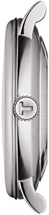 Tissot mens Carson Auto Stainless Steel Dress Watch Grey T1224071103300