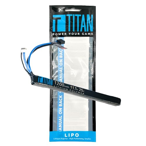 Titan LiPo 1200mAh 11 1v 25C AK Style Stick T Plug
