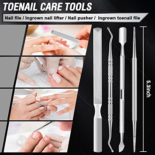 Toenail Clippers for Seniors Thick Toenails  Aucurwen Heavy Duty Toe Nail Clippers Adult Thick Nails Long Handle  Large Toenail Clippers for Thick Nails 7Pcs