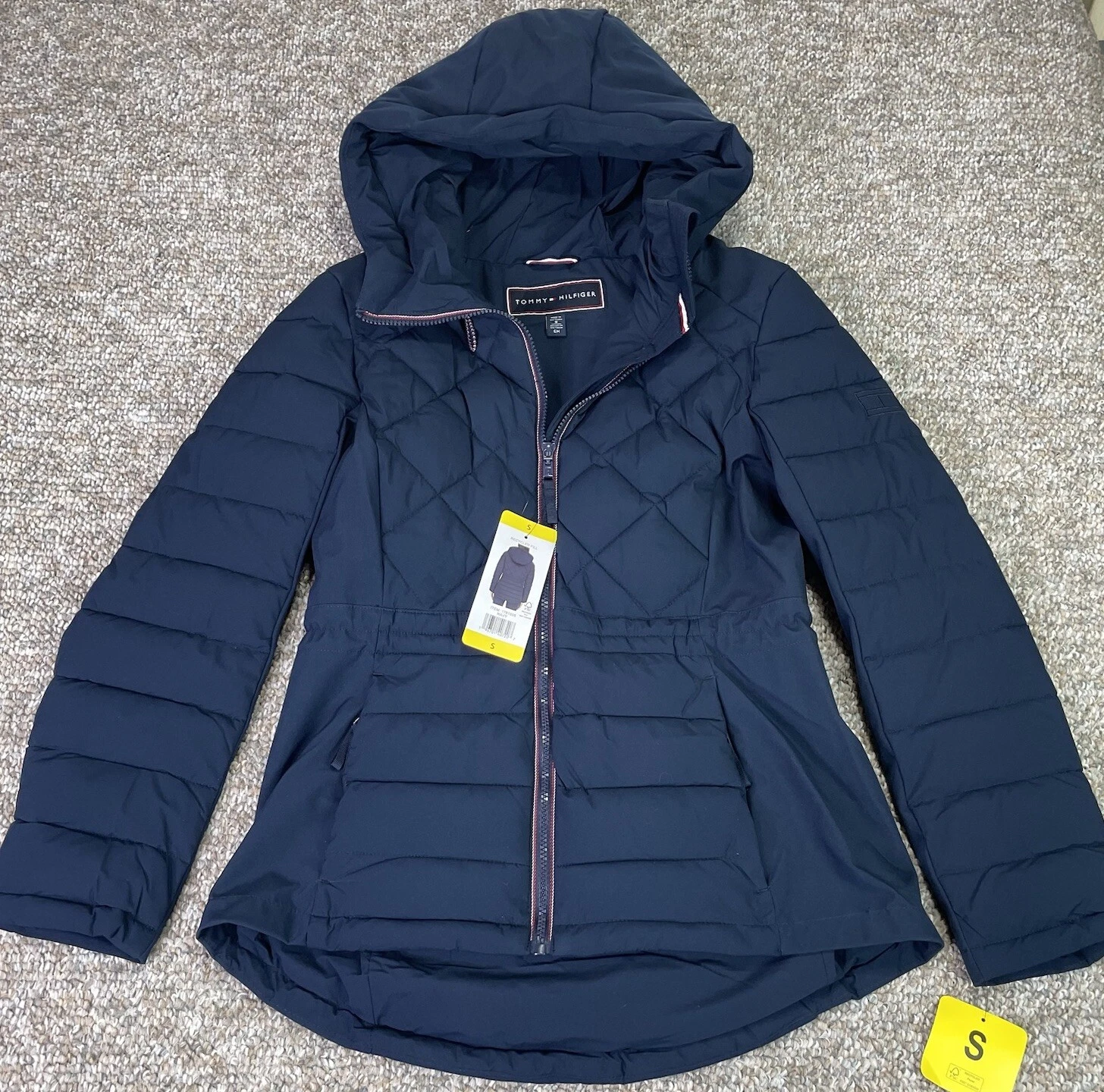 Tommy Hilfiger Ladies  Quilted Jacket   BLUE Size Small