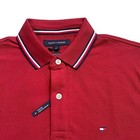 Talla M - Tommy Hilfiger Men s Wine Red Regular Fit Wicking Performance Pique Solid Polo