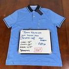 Tommy Hilfiger Men s Polo Shirt Size Medium Stretch Pocket Lt  Blue NWT 78JA741