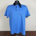 Tommy Hilfiger Men s Polo Shirt Size Medium Stretch Pocket Lt  Blue NWT 78JA741