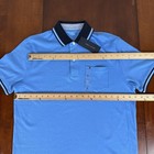 Tommy Hilfiger Men s Polo Shirt Size Medium Stretch Pocket Lt  Blue NWT 78JA741