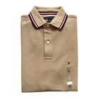 Polo Tommy Hilfiger de secado rápido con protección UV y ribete de rayas para hombre