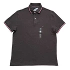 Polo Tommy Hilfiger de secado rápido con protección UV y ribete de rayas para hombre