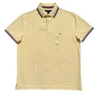 Polo Tommy Hilfiger de secado rápido con protección UV y ribete de rayas para hombre