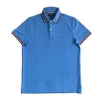 Polo Tommy Hilfiger de secado rápido con protección UV y ribete de rayas para hombre