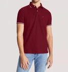 Polo Tommy Hilfiger de secado rápido con protección UV y ribete de rayas para hombre