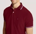 Polo Tommy Hilfiger de secado rápido con protección UV y ribete de rayas para hombre