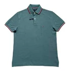 Polo Tommy Hilfiger de secado rápido con protección UV y ribete de rayas para hombre