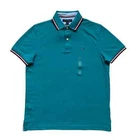 Polo Tommy Hilfiger de secado rápido con protección UV y ribete de rayas para hombre