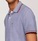 Polo Tommy Hilfiger de secado rápido con protección UV y ribete de rayas para hombre