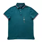 Polo Tommy Hilfiger de secado rápido con protección UV y ribete de rayas para hombre