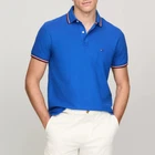Polo Tommy Hilfiger de secado rápido con protección UV y ribete de rayas para hombre