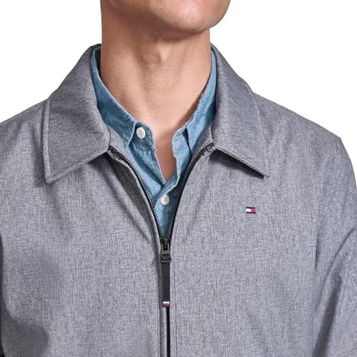 Tommy Hilfiger Mens Lightweight Water Resistant Varsity Bomber Jacket