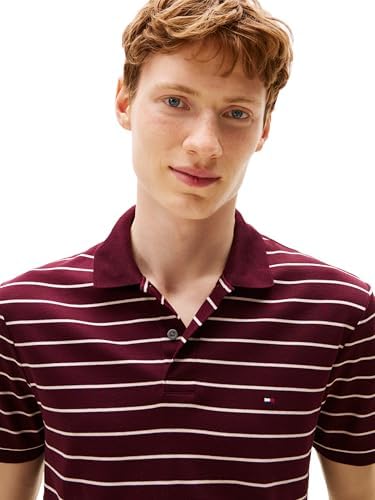 Tommy Hilfiger Mens Short Sleeve Casual Polo Shirts in Regular Fit with Liquid Cotton