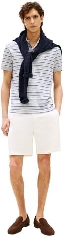 Tommy Hilfiger Mens Short Sleeve Casual Polo Shirts in Regular Fit with Liquid Cotton
