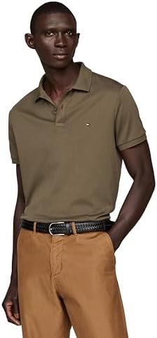 Tommy Hilfiger Mens Short Sleeve Casual Polo Shirts in Regular Fit with Liquid Cotton