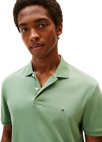 Tommy Hilfiger Mens Short Sleeve Casual Polo Shirts in Regular Fit with Liquid Cotton