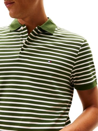 Tommy Hilfiger Mens Short Sleeve Casual Polo Shirts in Regular Fit with Liquid Cotton