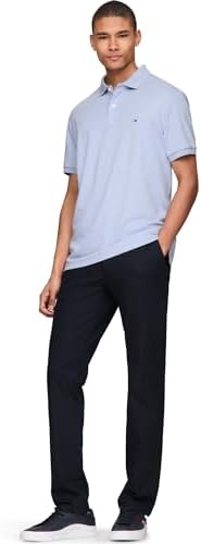 Tommy Hilfiger Mens Short Sleeve Casual Polo Shirts in Regular Fit with Liquid Cotton