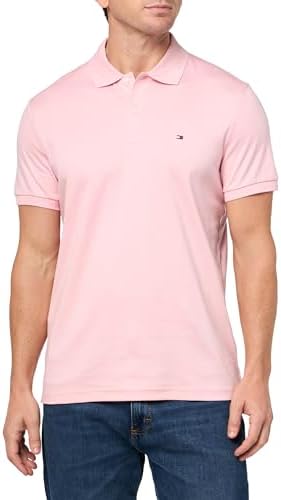 Tommy Hilfiger Mens Short Sleeve Casual Polo Shirts in Regular Fit with Liquid Cotton