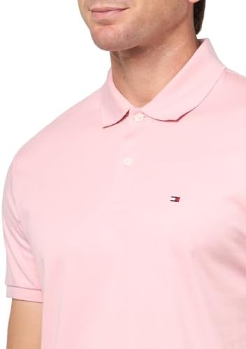 Tommy Hilfiger Mens Short Sleeve Casual Polo Shirts in Regular Fit with Liquid Cotton